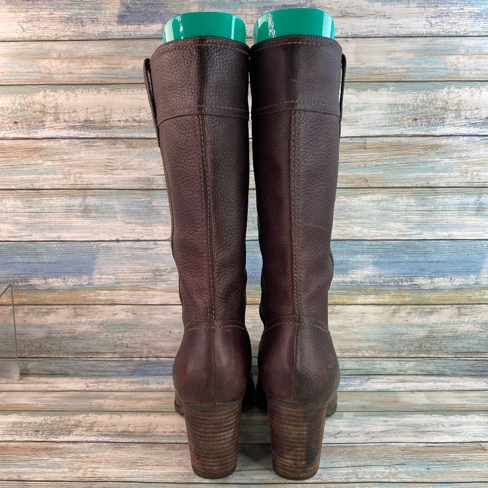 Timberland Brown Pull On Waterproof Mid Calf Boots - Picture 6 of 12